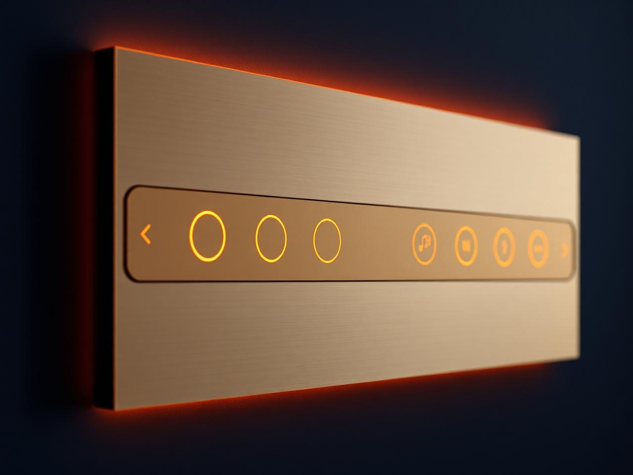 Lutron smart lighting keypad mounted on a wall controlling scene-based lighting in a contemporary home